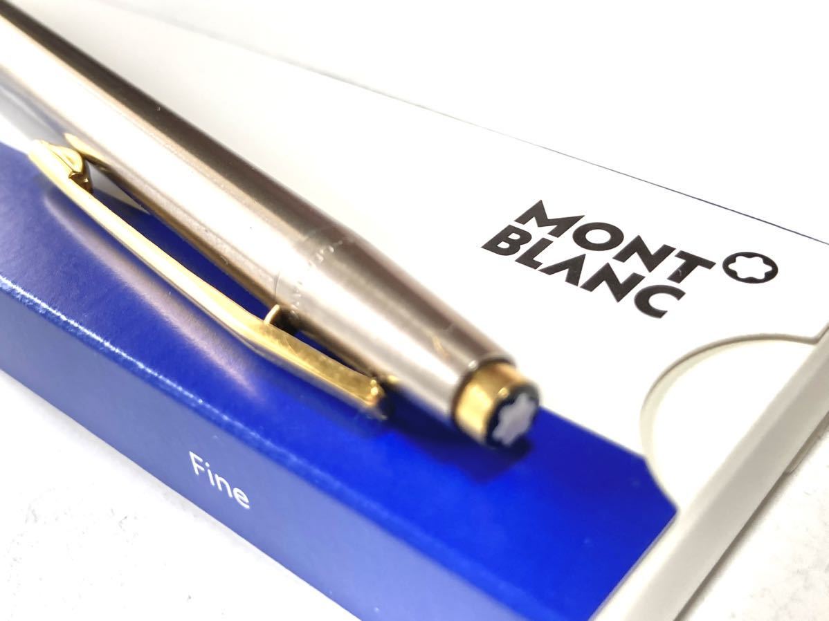 美品】MONT BLANC モンブラン ノブレス ノック式ボールペン ステンレス