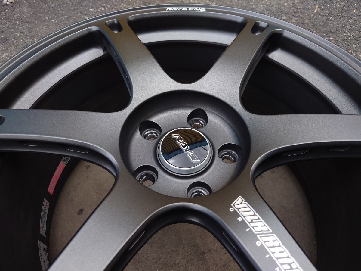2020年製 鍛造 RAYS ボルクレーシング TE037 6061 マットガンブラック 