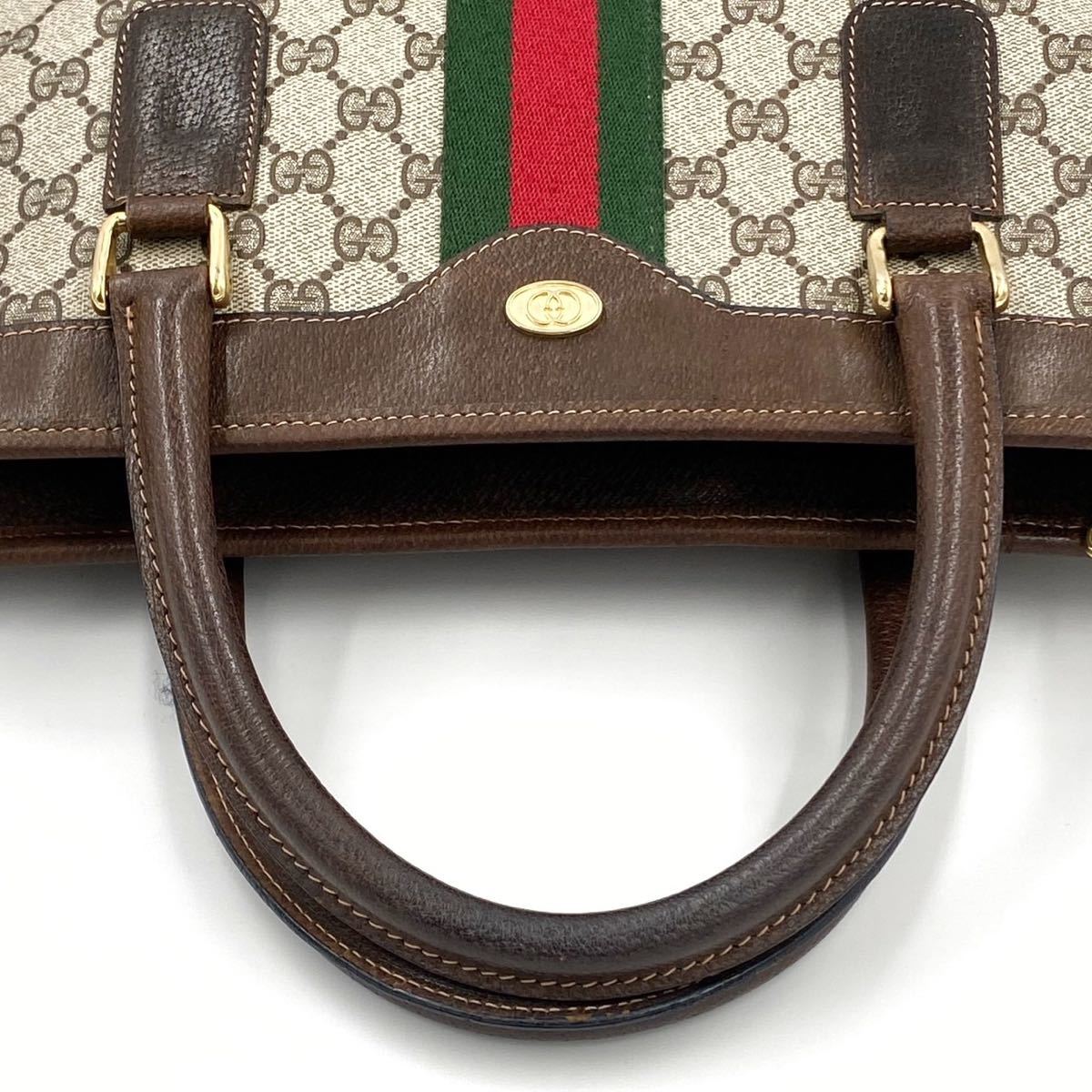 超美品】グッチ GUCCIトートバッグ GGスプリーム PVC シェリーライン 