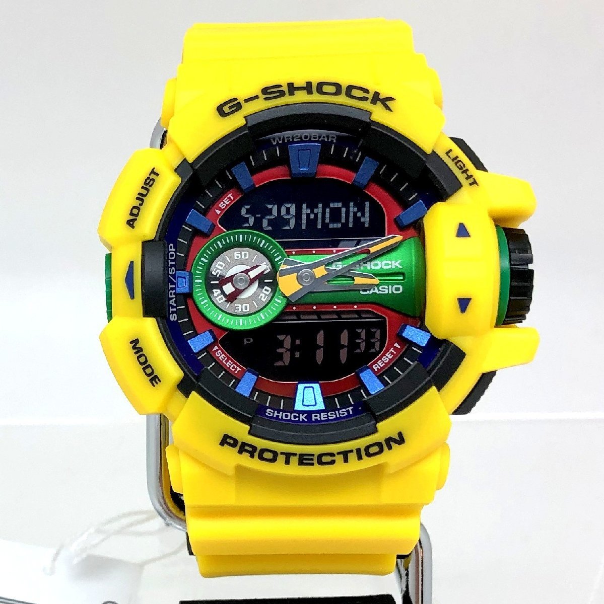極美品 G-SHOCK ジーショック CASIO カシオ 腕時計 GA-400-9A ビッグケース デジアナ ハイパーカラーズ クォーツ 【IT1V3SB3NGOO】