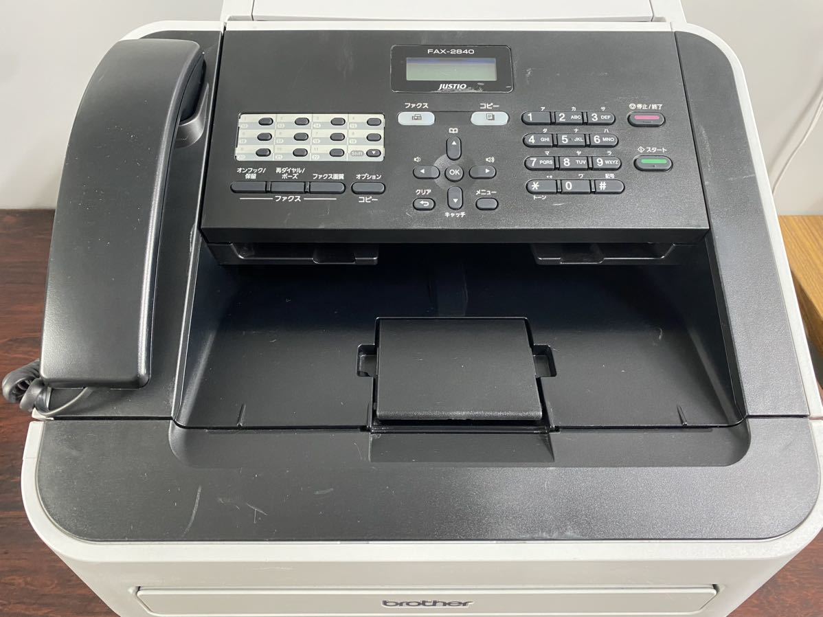 A1612)ブラザー brother FAX-2840 [ジャスティオ A4モノクロ複合機