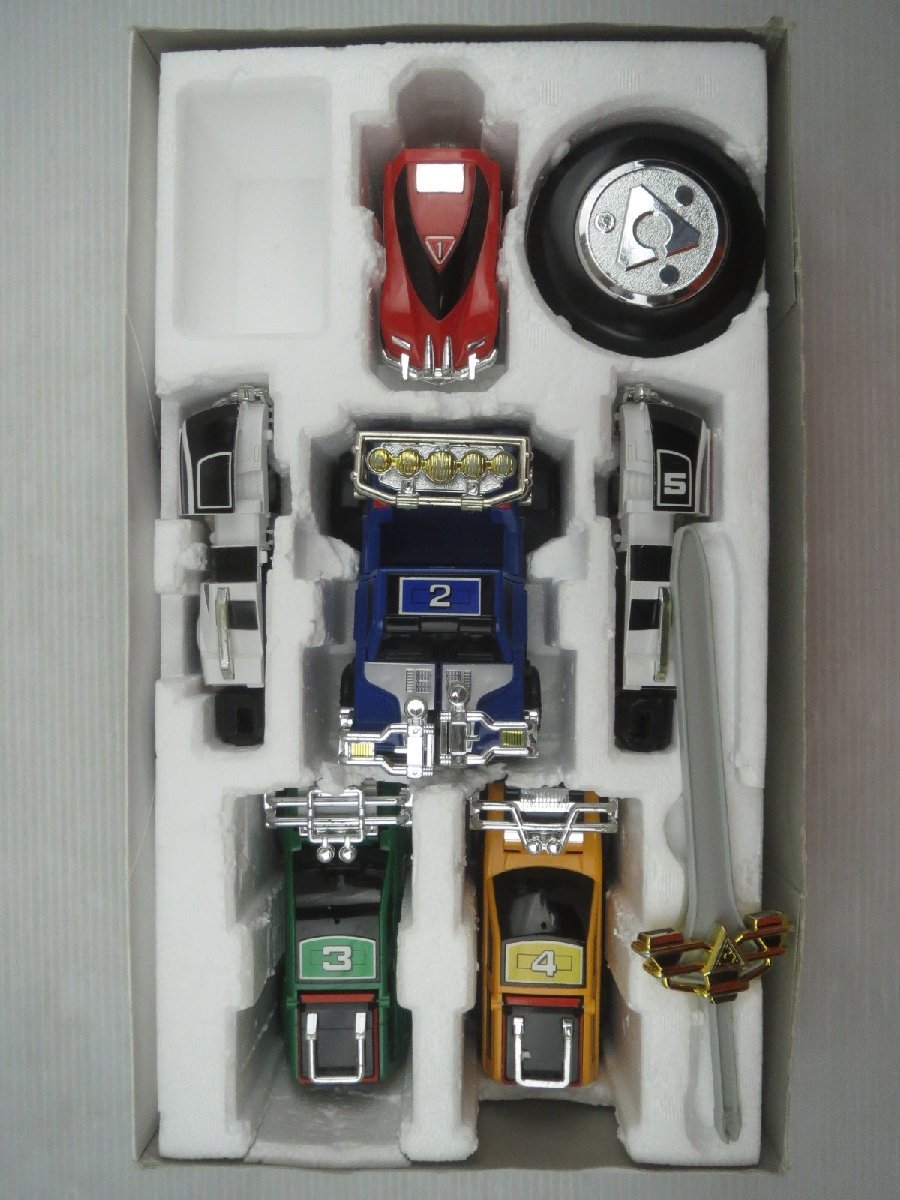 ♪BANDAI バンダイ 激走戦隊カーレンジャー 激走合体DX RVロボ 当時物 