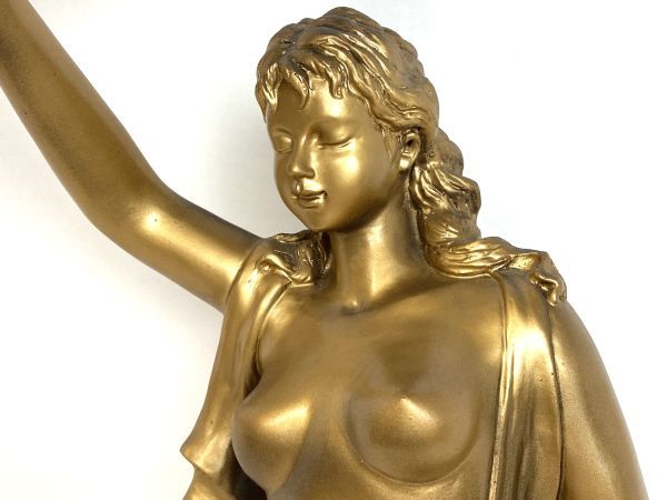 F428】SEIKO セイコー 置時計 振り子時計 女神 ヴィーナス ブロンズ像