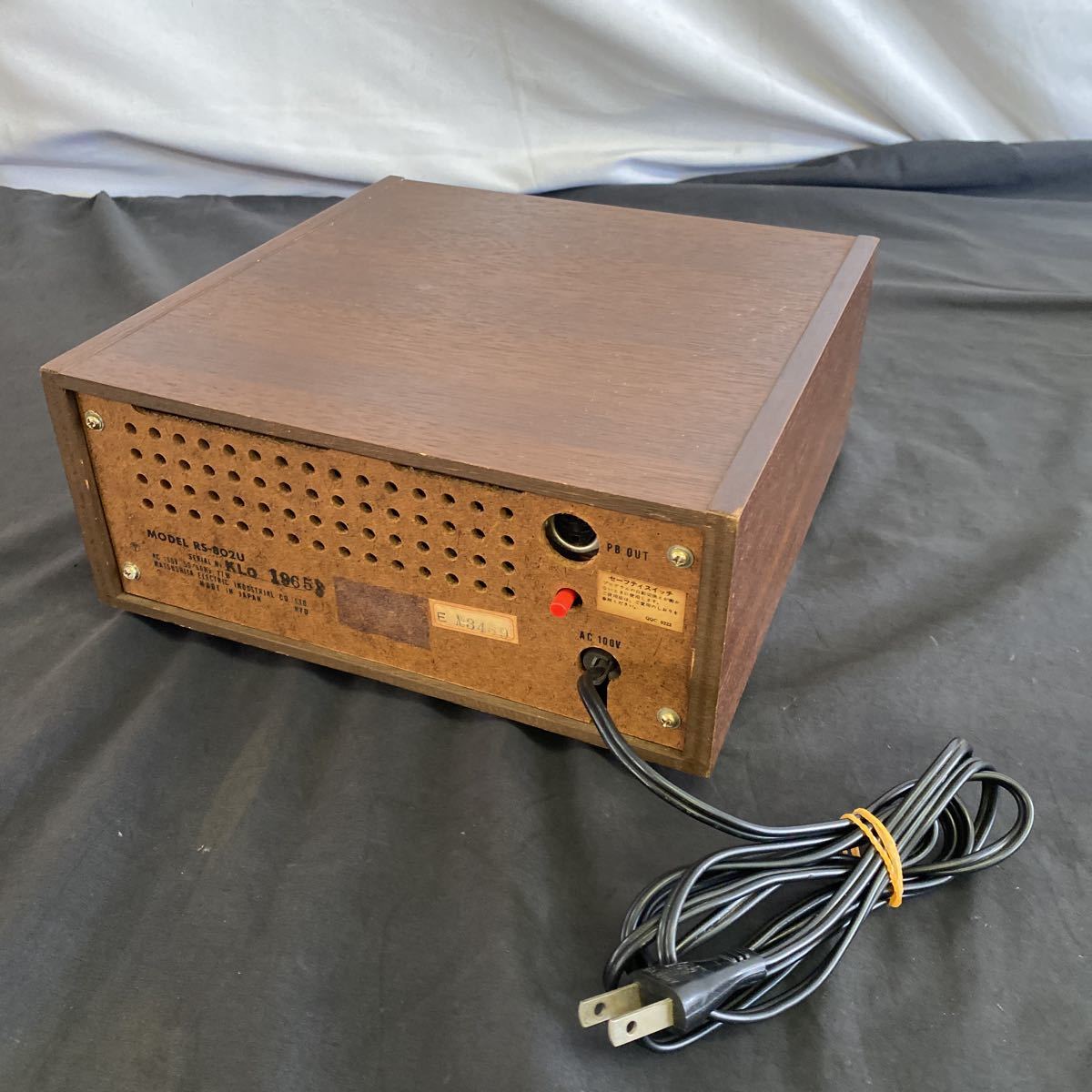 昭和レトロ National/ナショナル 8トラックカセットデッキ RS-802U 8