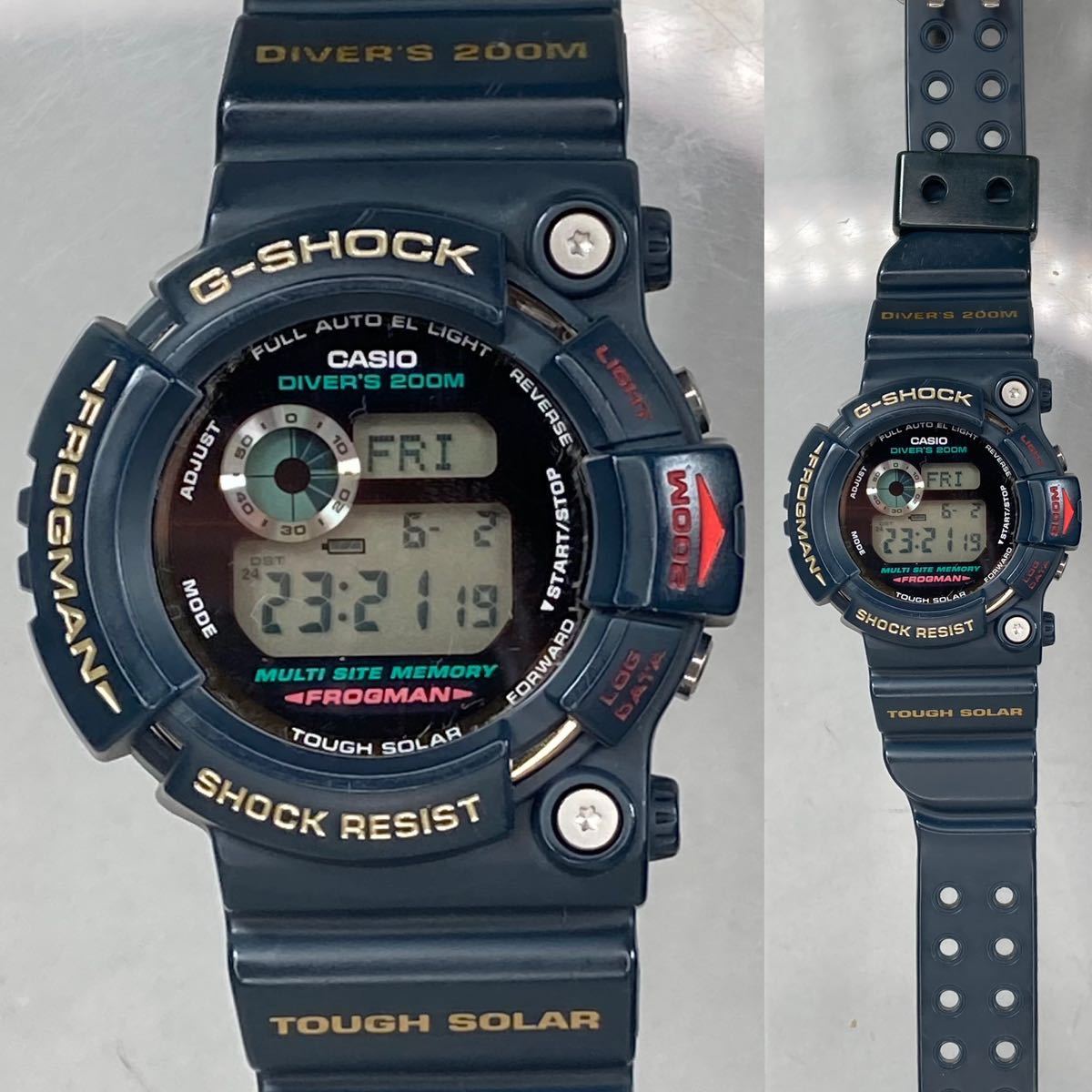 極美品 G-SHOCK GW-200-2JF FROGMAN フロッグマン タフソーラー