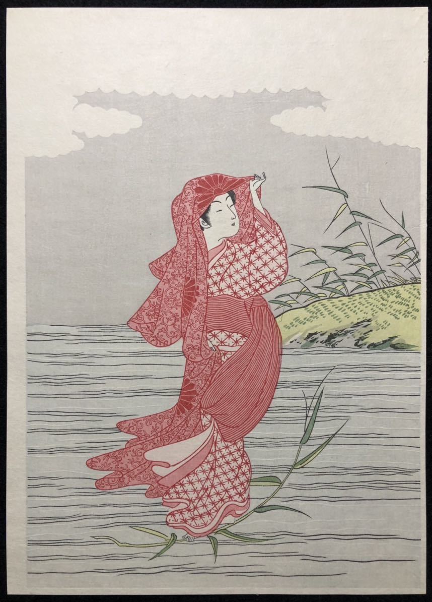 徐悲鴻 漓江春雨 中国版画 美品 中国画 【公式通販】