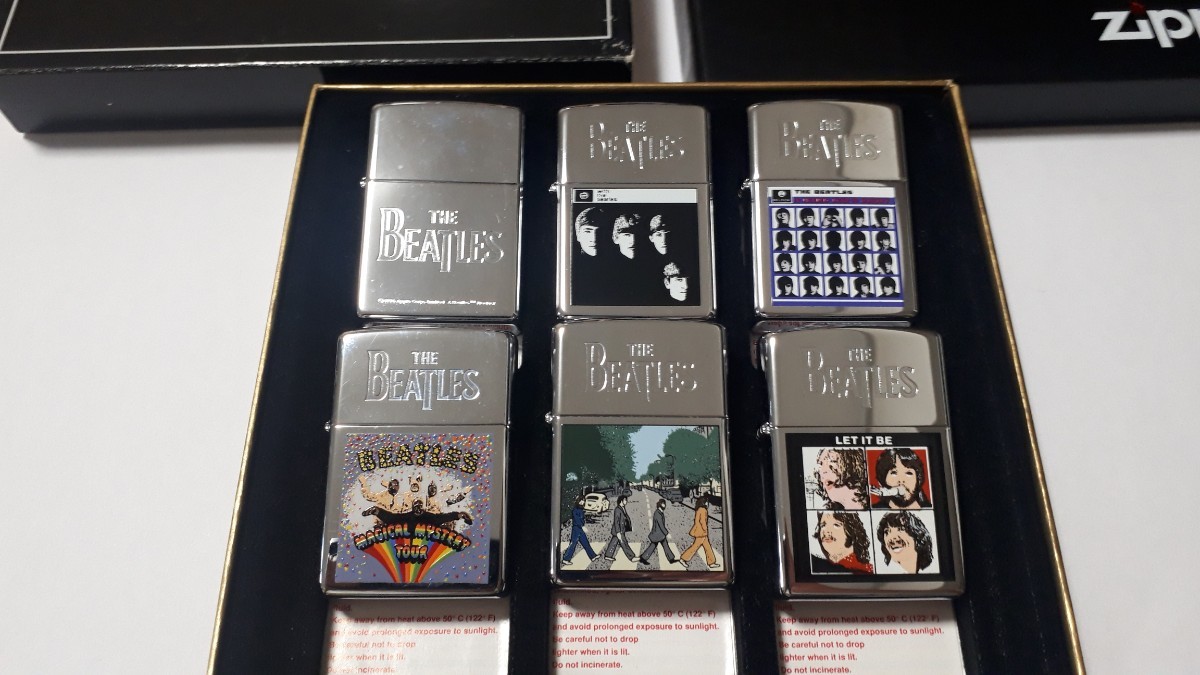 未使用 THE BEATLES Zippo 6 PIECES ザ ビートルズ 6 個セット 