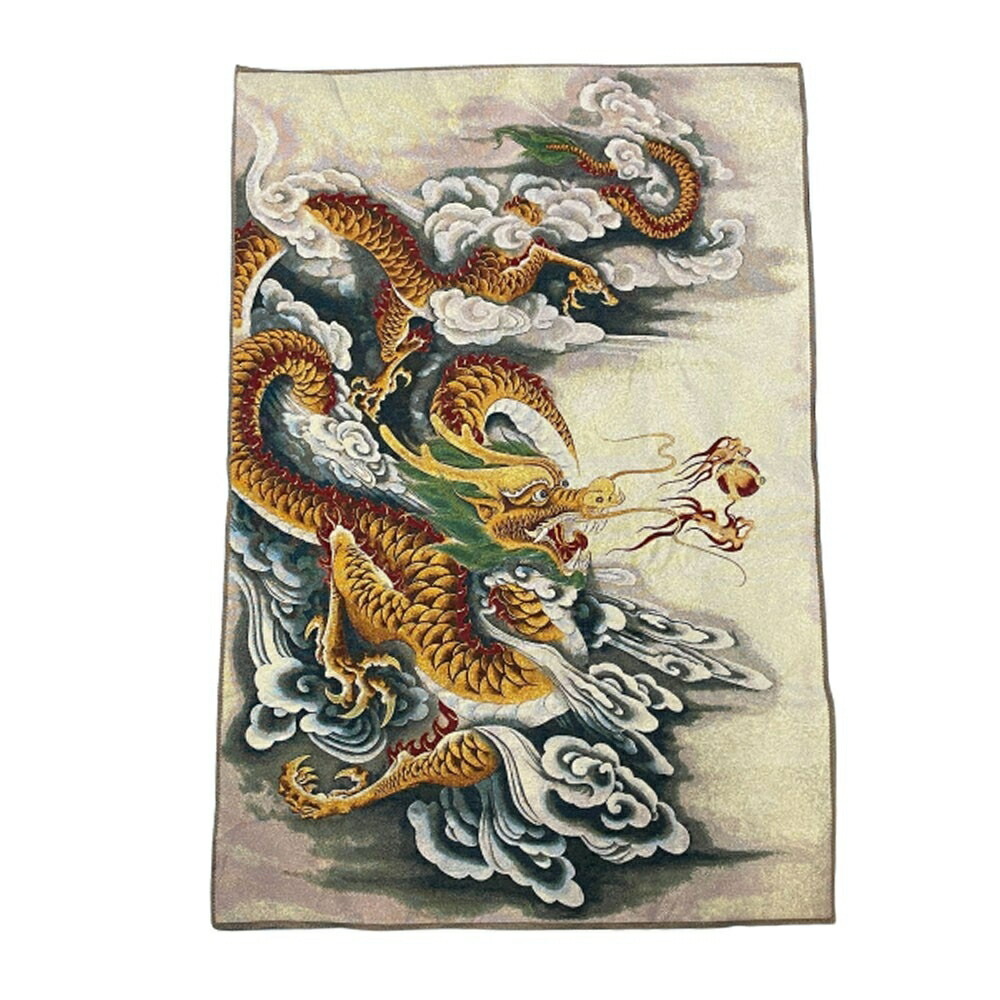 風水 龍 ドラゴン 刺繍 赤龍 青龍 タペストリー 竜 絵 玄関 絵 龍の飾り 壁