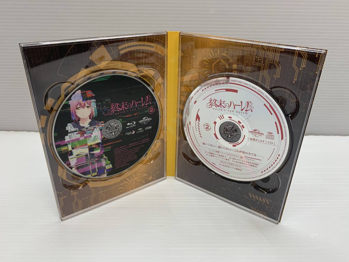 19-Ky9505-60: 終末のハーレム 初回限定版 Blu-ray 1～4巻セット(日本 