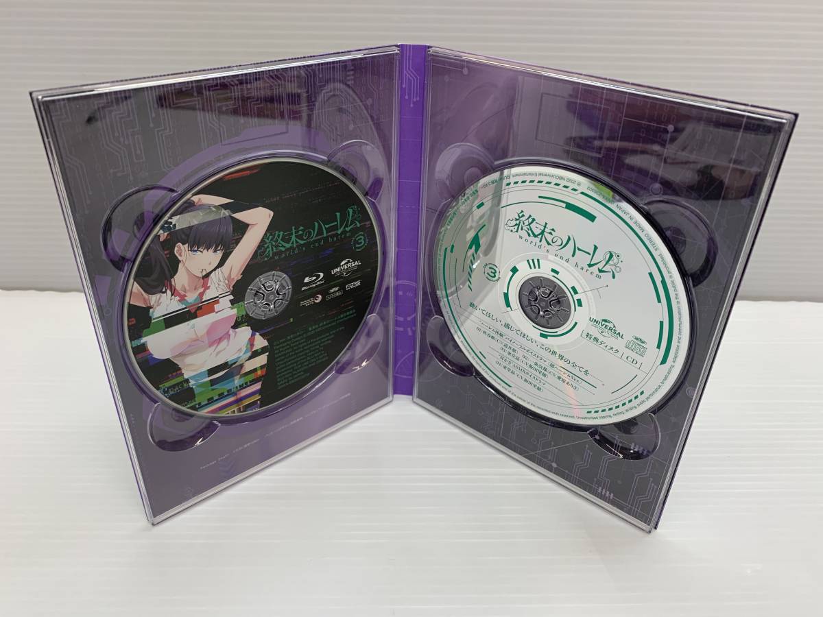 19-Ky9505-60: 終末のハーレム 初回限定版 Blu-ray 1～4巻セット(日本 