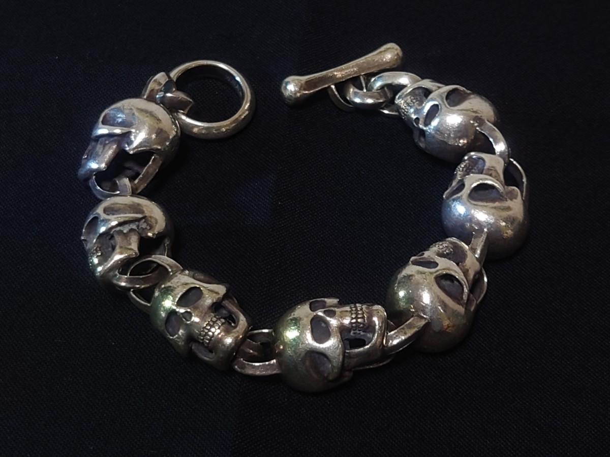アナーク スカルシルバーブレスレット ラットレース Rat Race SV925 非常に希少なお品です
