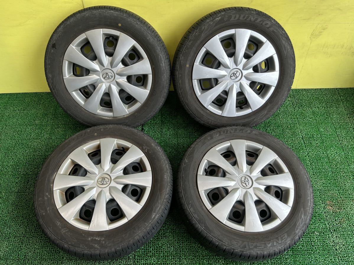 送料無料175/65R15 2020年ノーマル　ダンロップ　４本セット　トヨタアクア NHP10 刻印WM 4穴 PCD100 15X5J ET+39 ハブ54mm 夏用タイヤ等に