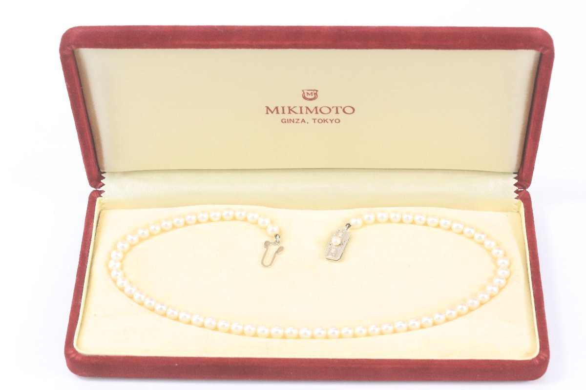 MIKIMOTO ミキモト パール 真珠 シルバー M刻印 SIL刻印 約5mm