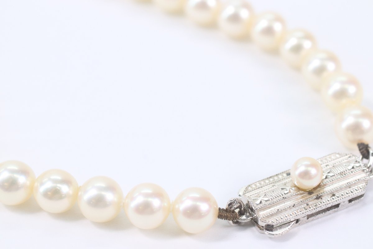 MIKIMOTO ミキモト パール 真珠 シルバー M刻印 SIL刻印 約5mm