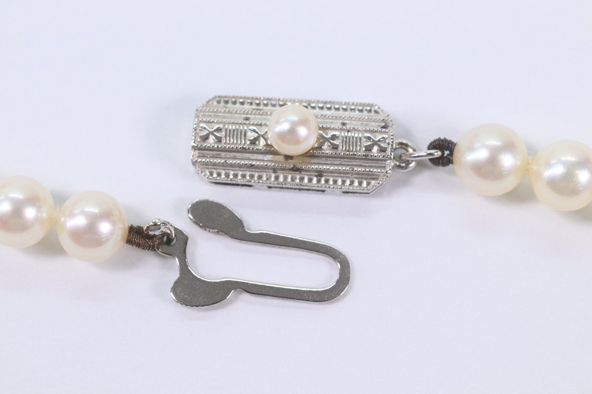 MIKIMOTO ミキモト パール 真珠 シルバー M刻印 SIL刻印 約5mm