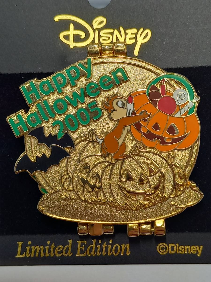 ○ ディズニー Disney pin チップ＆デール 立体ピン ハッピー