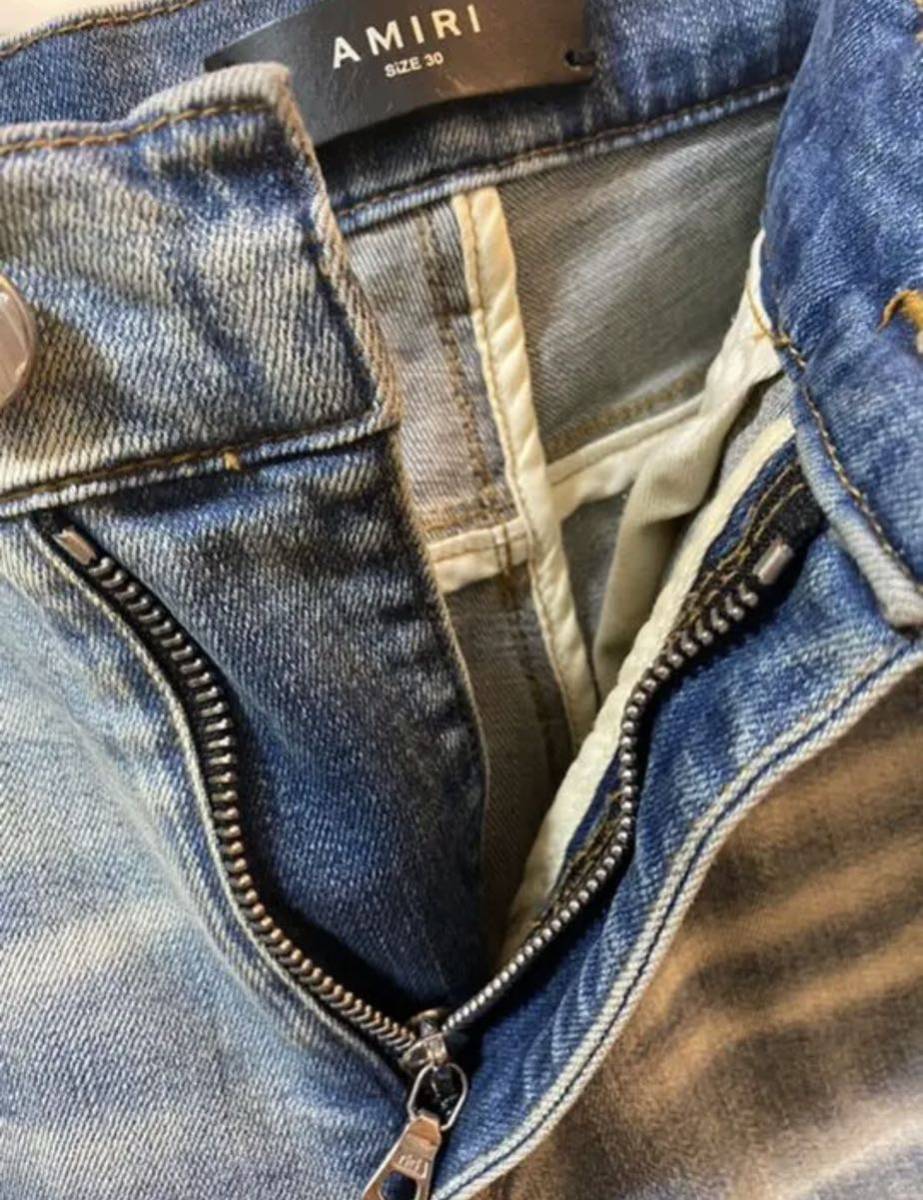 amiri アミリ アートパッチデニム バンダナ パンツ キムタク着