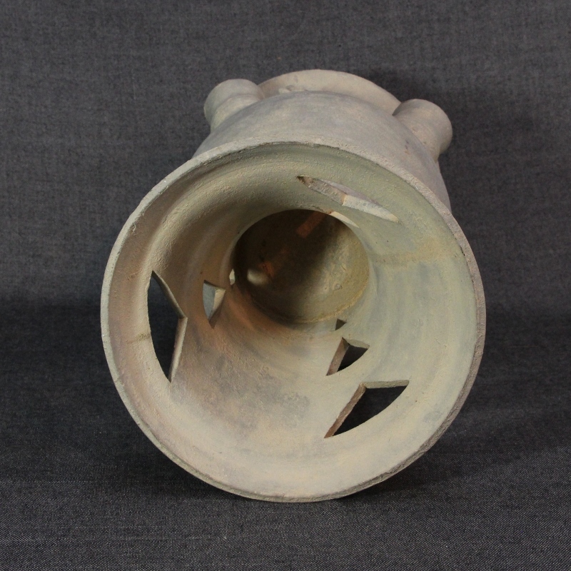 須恵器土器　新羅大壷　特大 ☆特大 須恵器 子持装飾付脚付壺 高さ約40.5㎝ 検：土師器 新羅土器