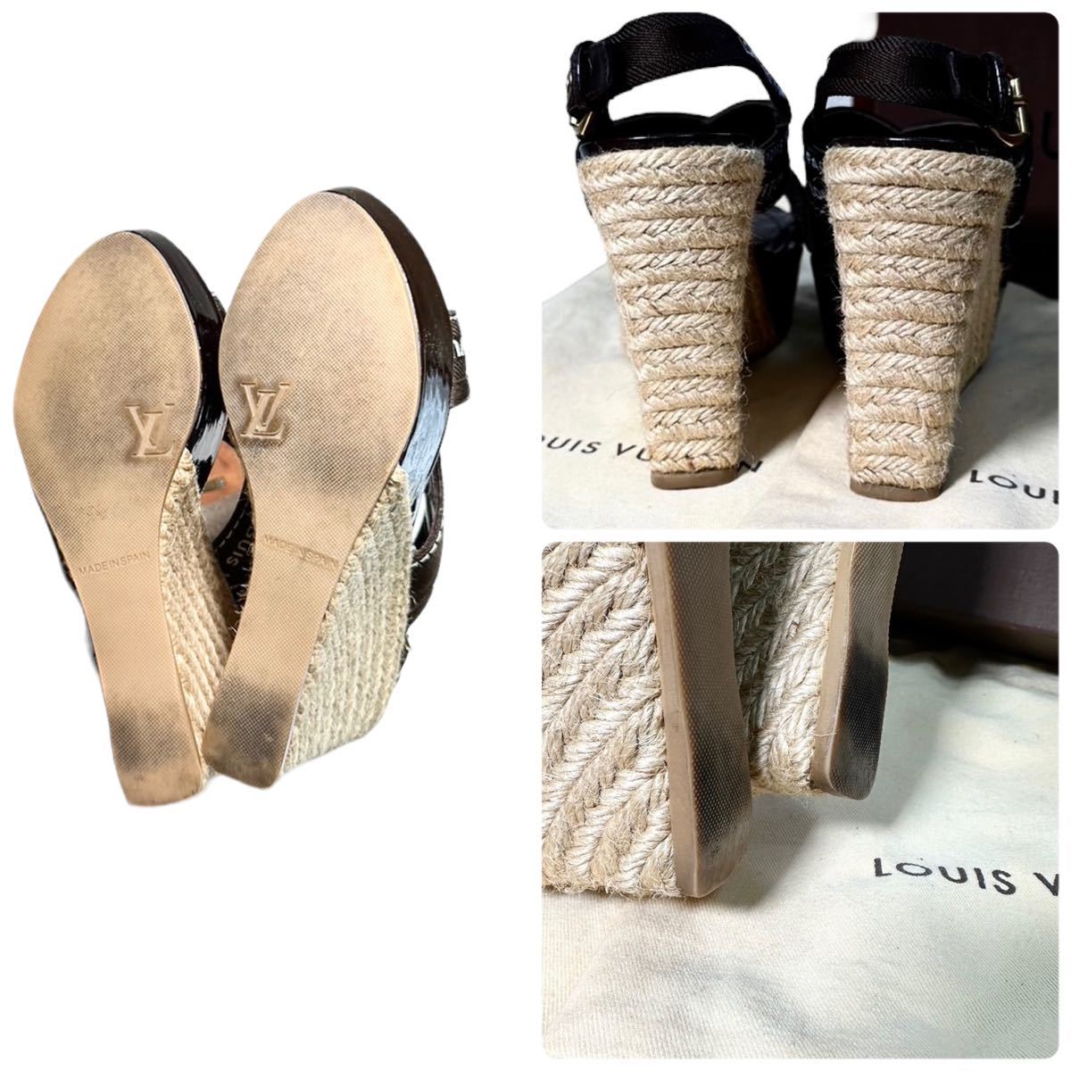 極美品◇ LOUIS VUITTON ルイヴィトン◇レザー切替 ロゴストラップ 