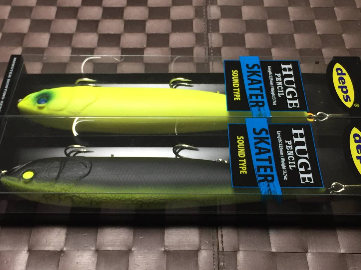 deps ヒュージペンシル 2個セット SKATER/SOUND デプス HUGE PENCIL マットチャート スケーター