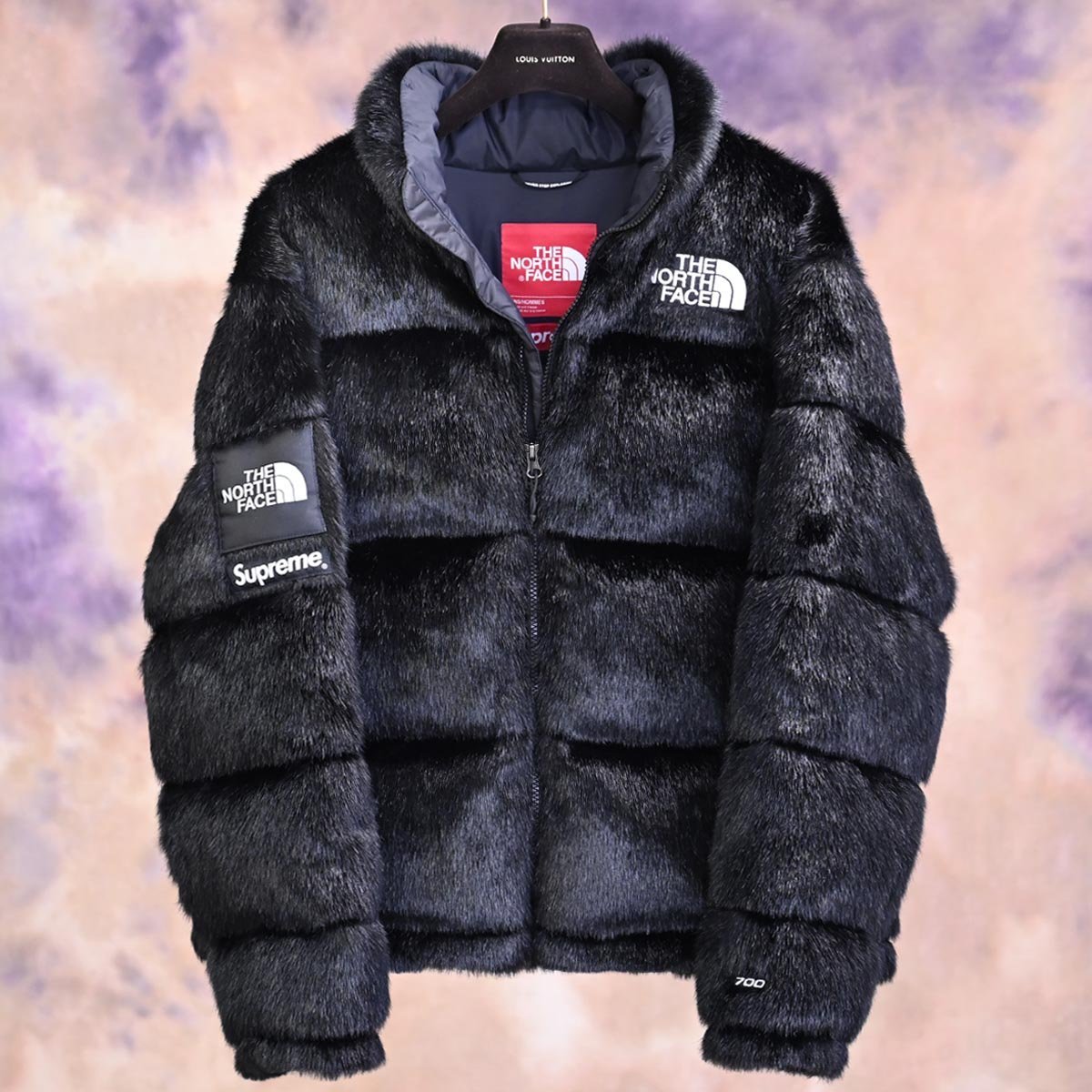 本物 新品 シュプリーム×ザノースフェイス 絶盤 Faux Fur Nuptse 