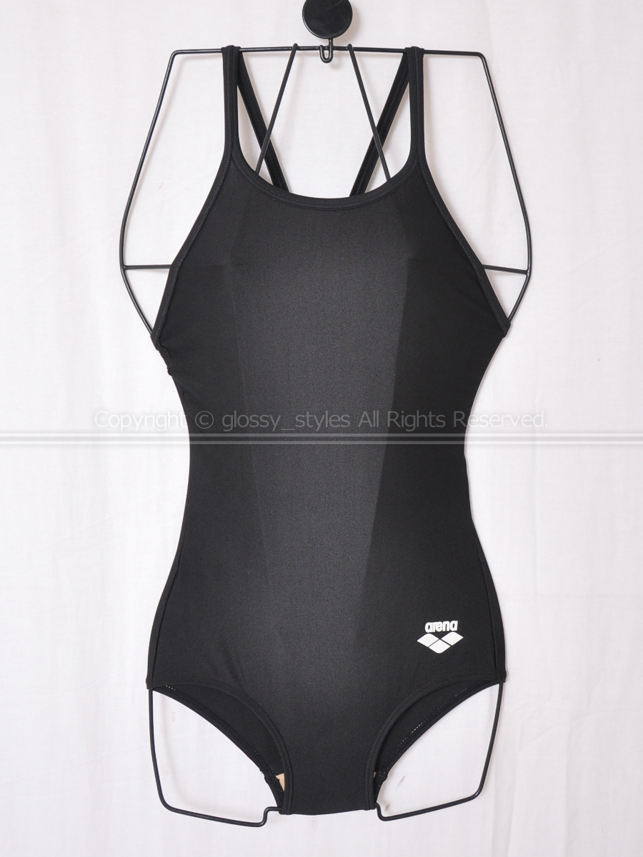 L1207-48□美品 arena アリーナ パイピング 女子スイミングスポーツ