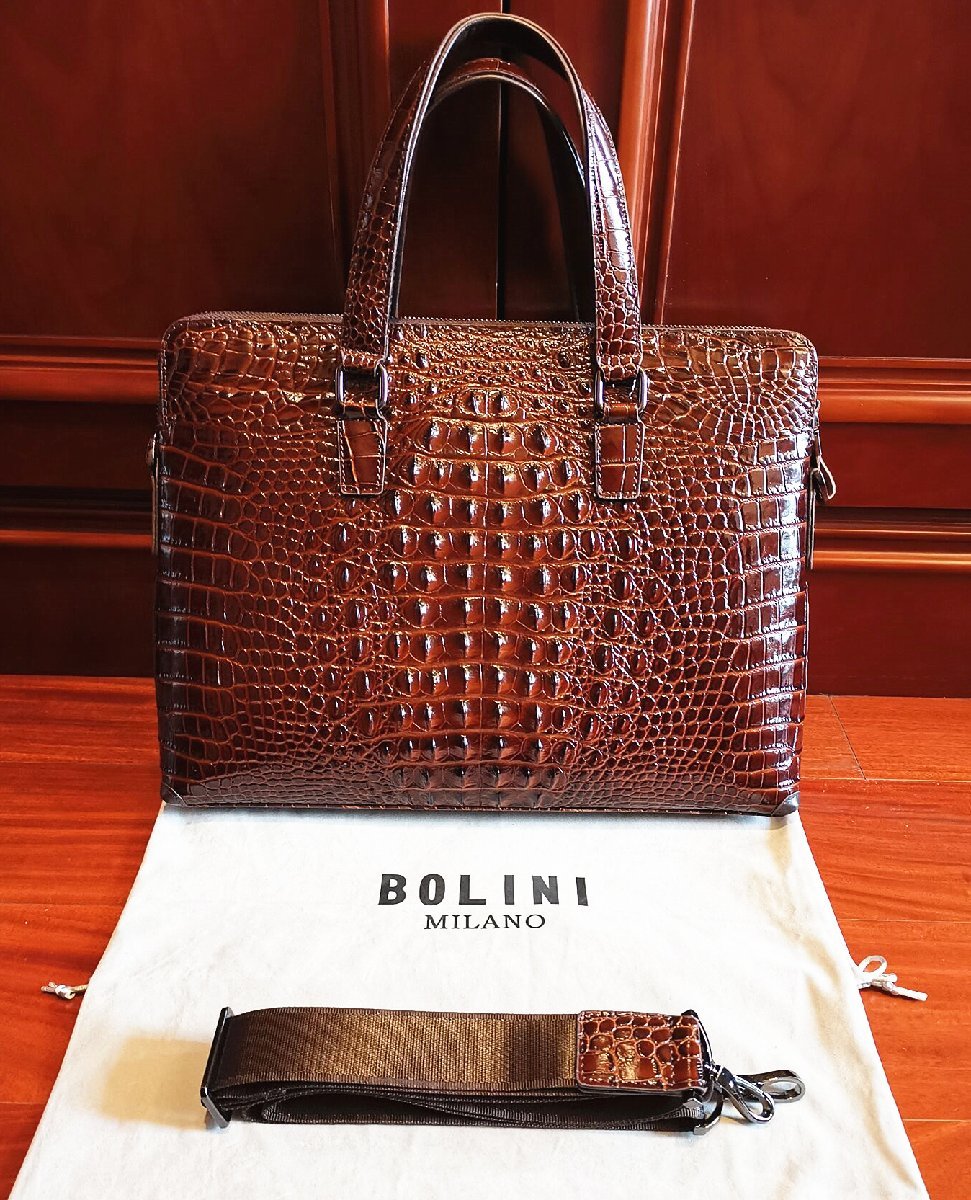 最上級逸品20万◇イタリア・ミラノ発*BOLINI/ボリニ・最上級牛革 