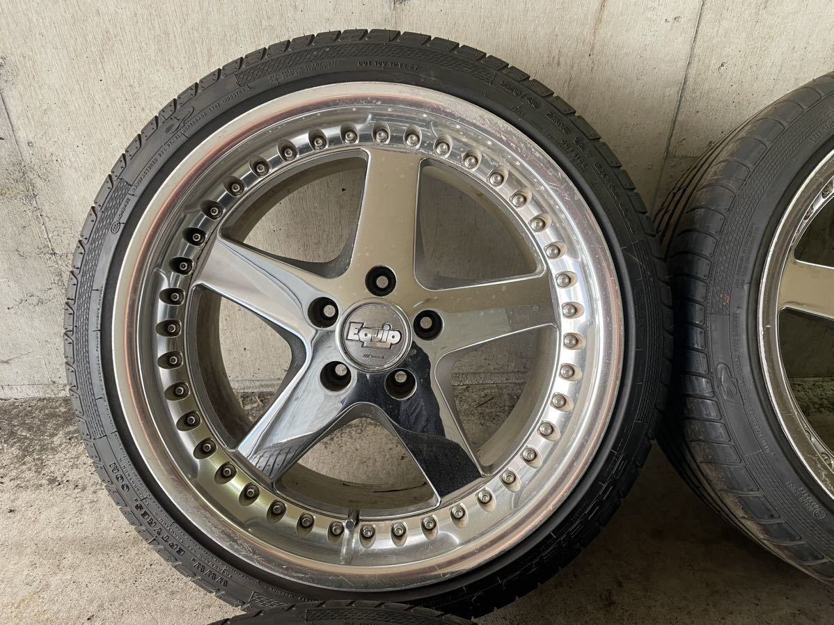 WORK EQUIP 18インチ 9.5J 10J 当時物DDCリム ワーク エクイップ(5穴 