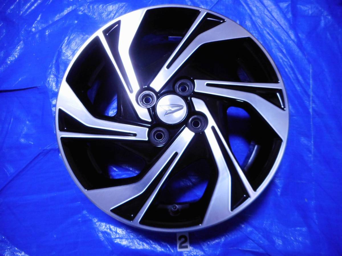 DAIHATSU (ダイハツ) TANTO CUSTOM (タントカスタム) 純正 15×4.5J(+45)PCD100-4H 新車外し  ブラック&ポリッシュ GOODYEAR (グッドイヤー) EAGLE (イーグル) LS2000 Hybrid2 新品 165/55R15 タイヤ ホイール 4本 [15gas020] | カートレード21 hyori様　タントカスタム純正ホイール 1本 15x4.5J LA600S