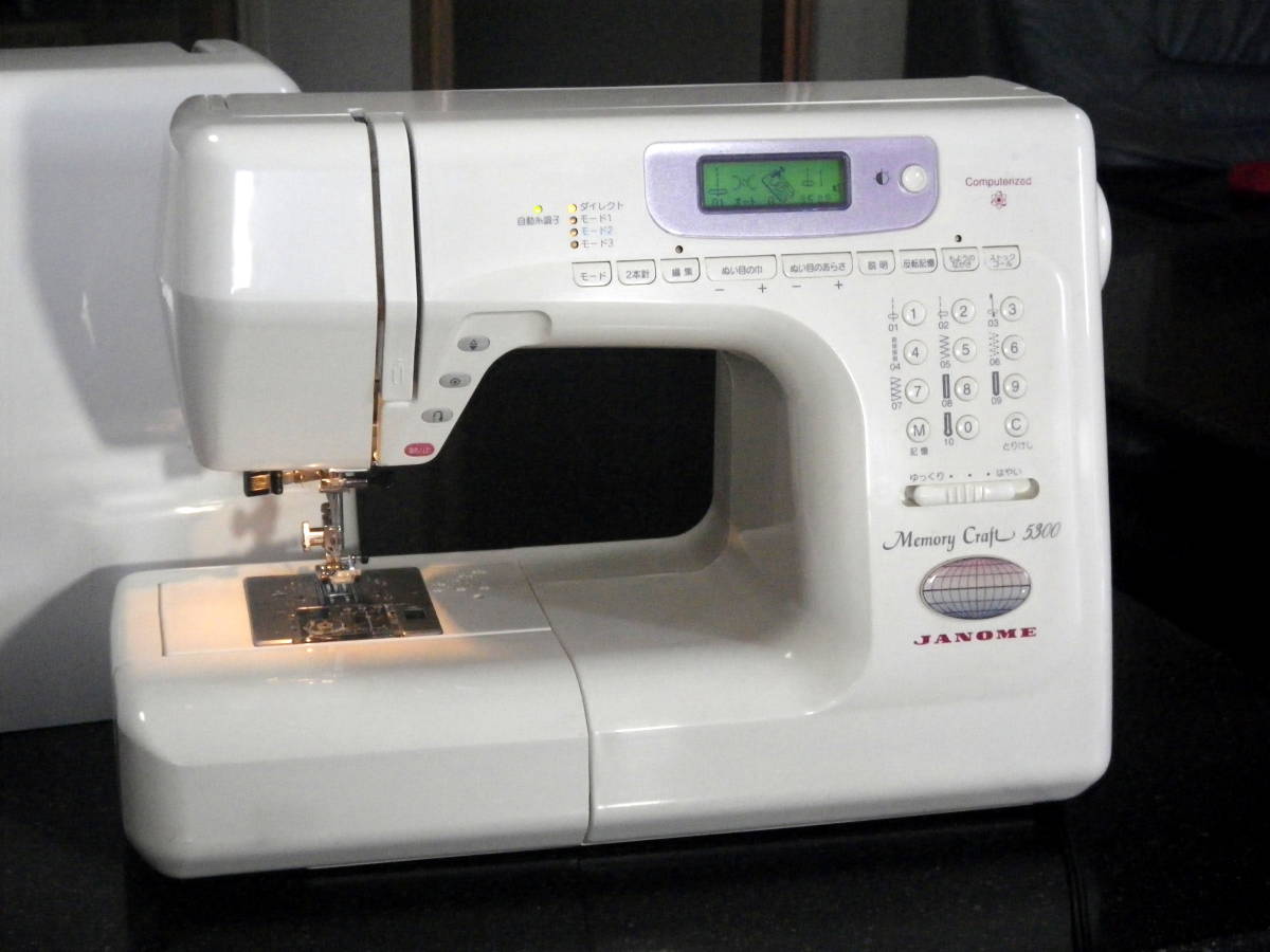 中古美品】ジャノメ コンピュータミシン S7601 文字ぬいOK  