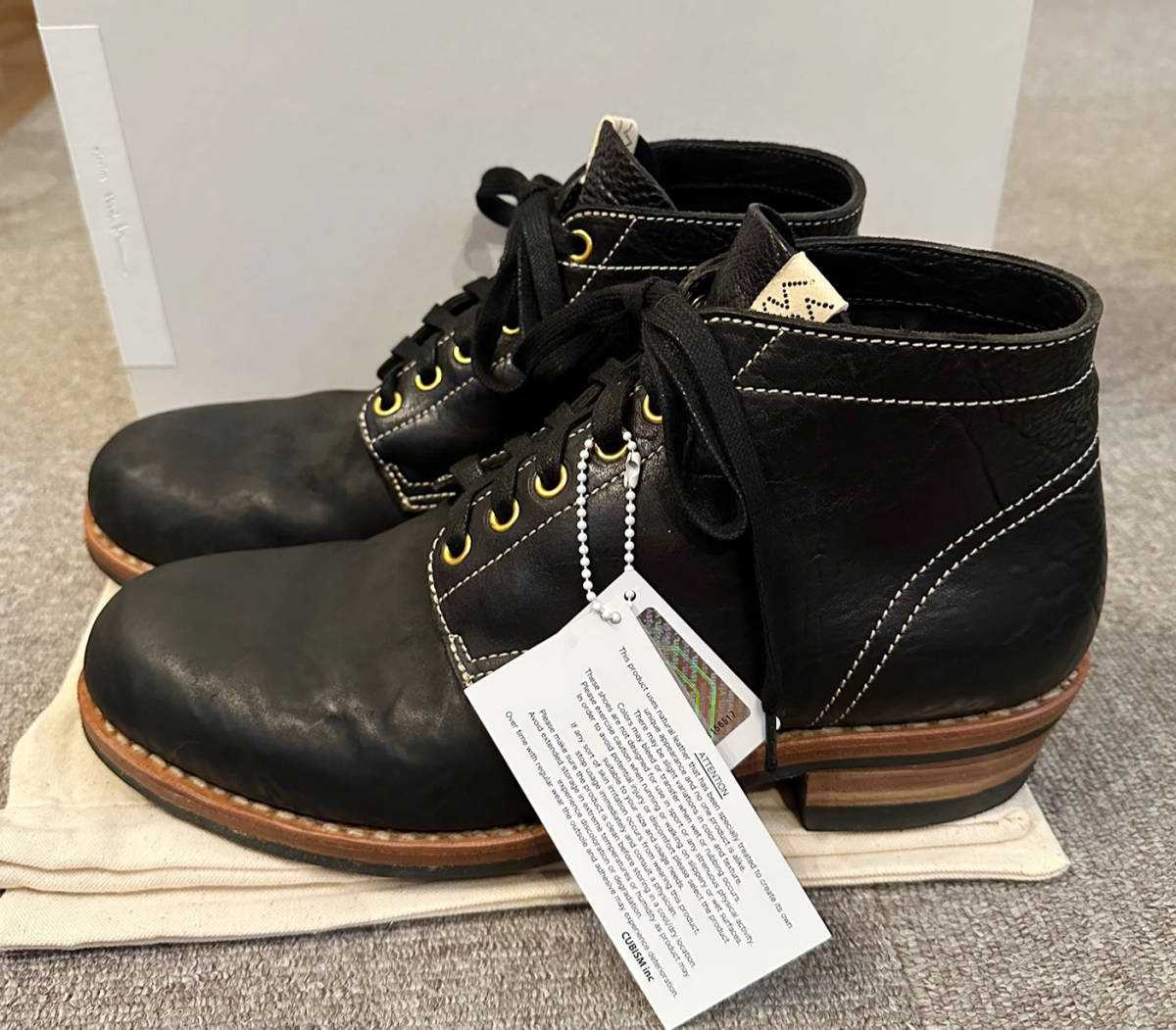 □VISVIM 極美品 BRIGADIER BOOTS MID-FOLK BLACK-M10 中村ヒロキ