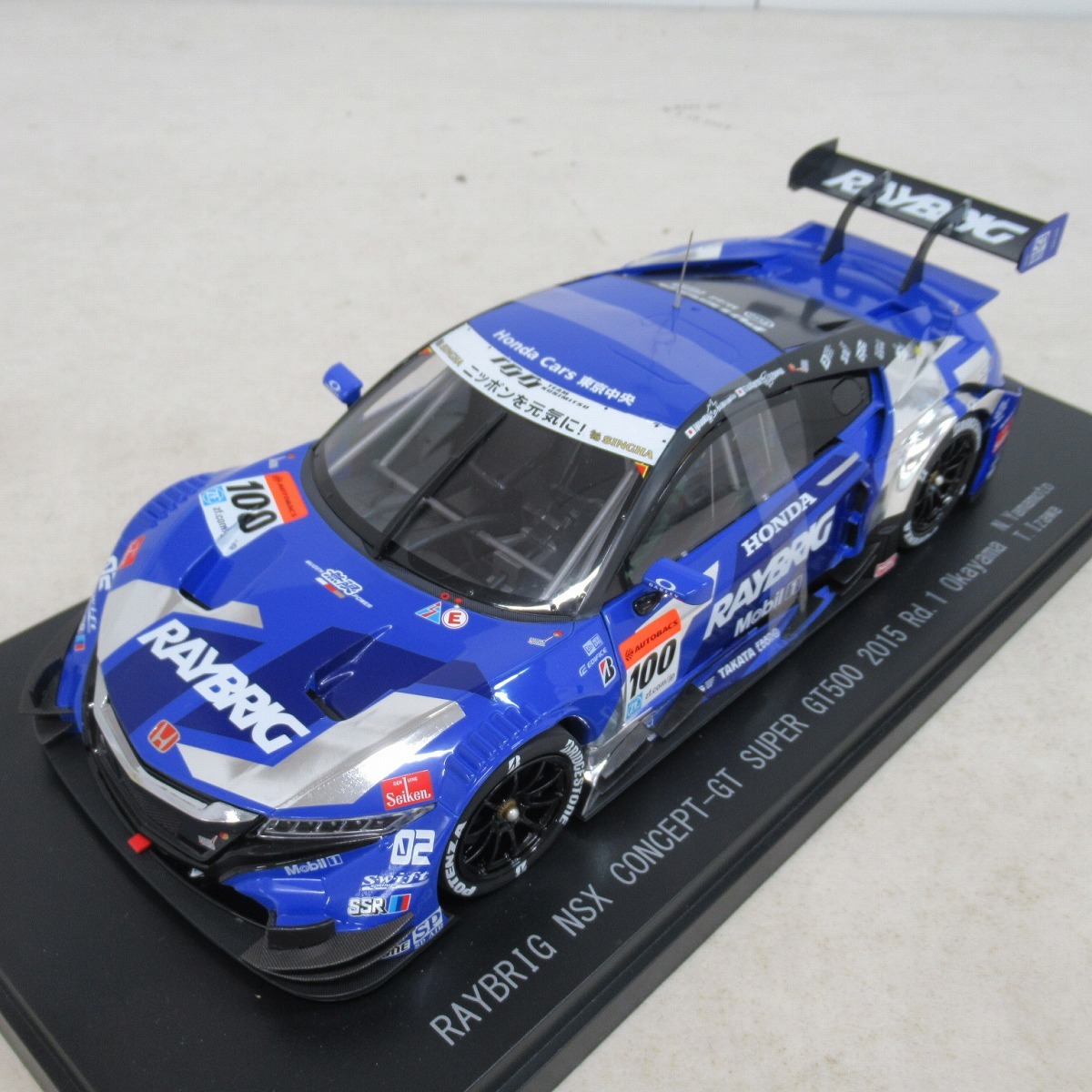 ☆エブロ 1/18 RAYBRIG NSX CONCEPT-GT SUPER GT500 2015 Rd.1 岡山 