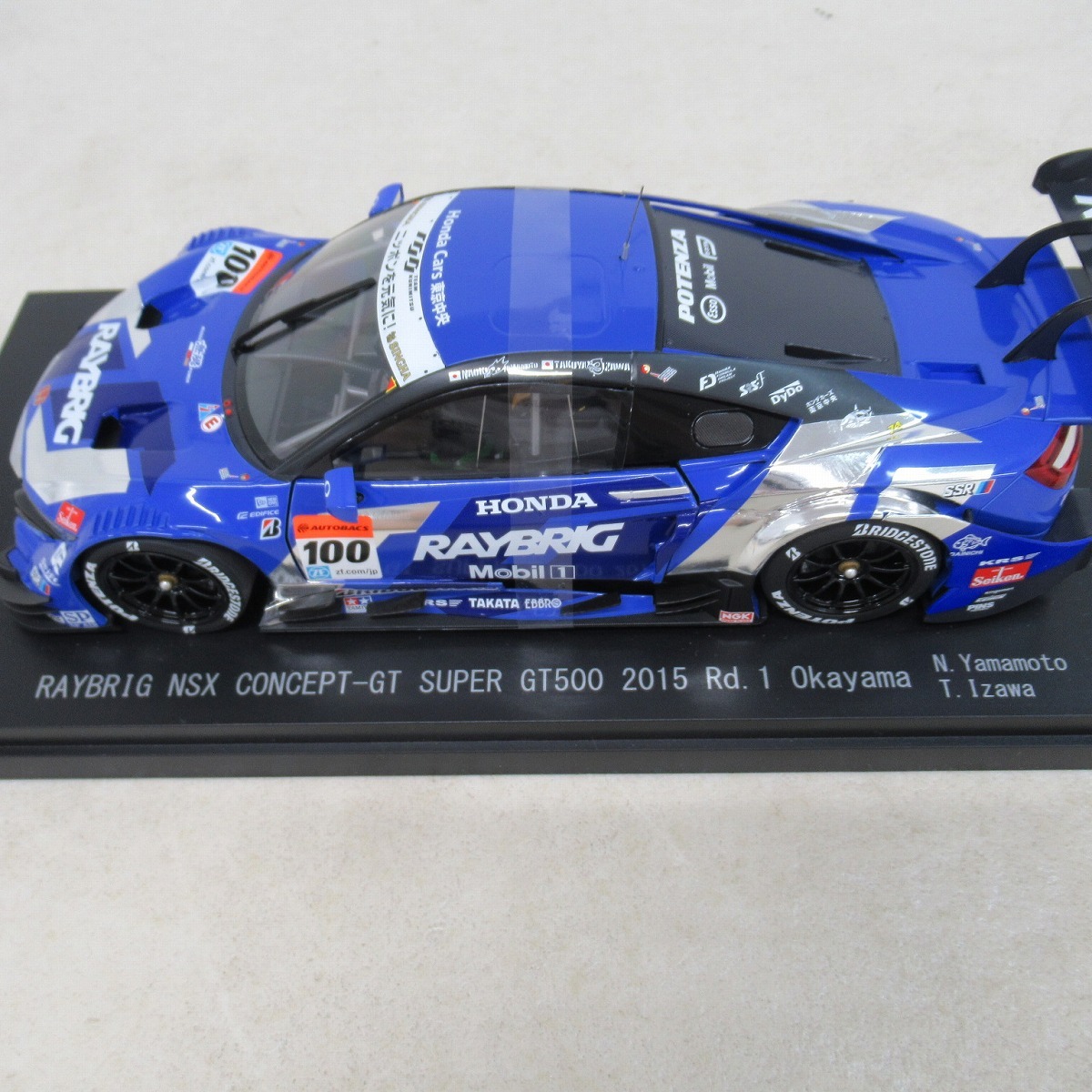 ☆エブロ 1/18 RAYBRIG NSX CONCEPT-GT SUPER GT500 2015 Rd.1 岡山 