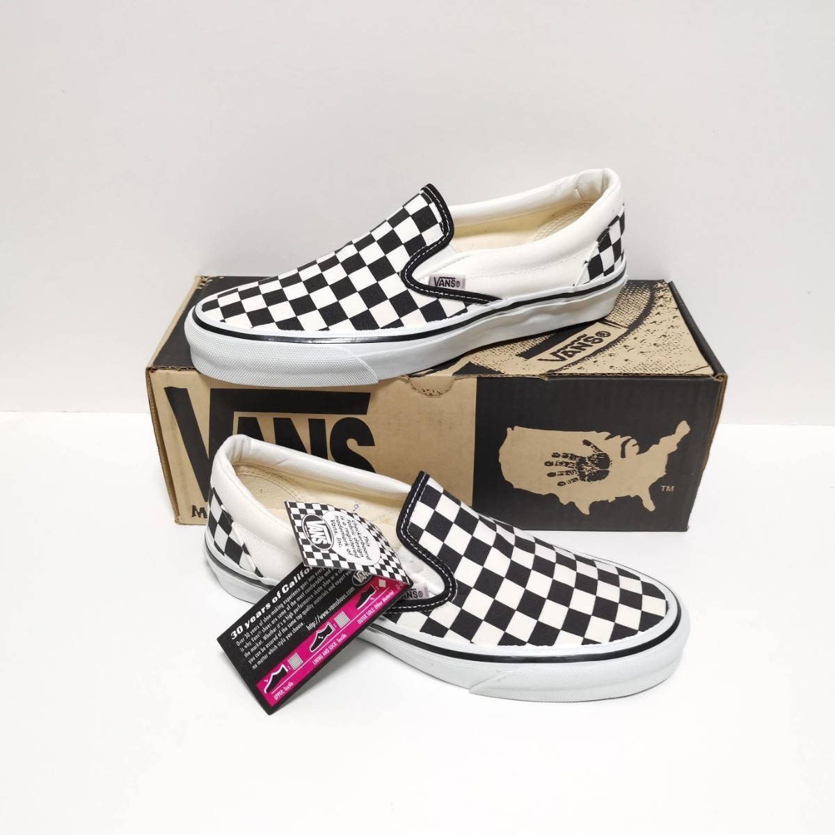 即決 90s US9 VANS オールド vans スリッポン サンプル 27cm us9 