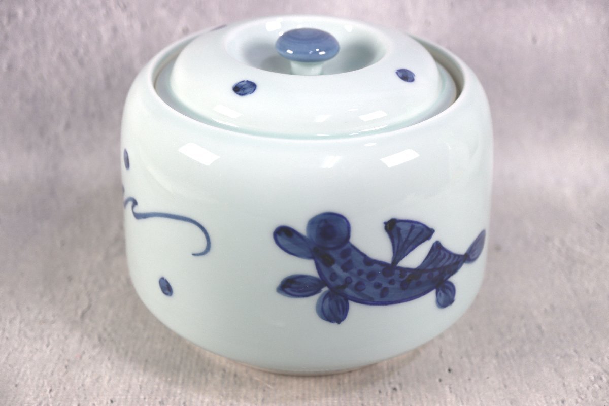 有田焼 伊之吉窯 甕 かめ 蓋付き 陶器 漬物 容器 食器 壺(伊万里、有田 