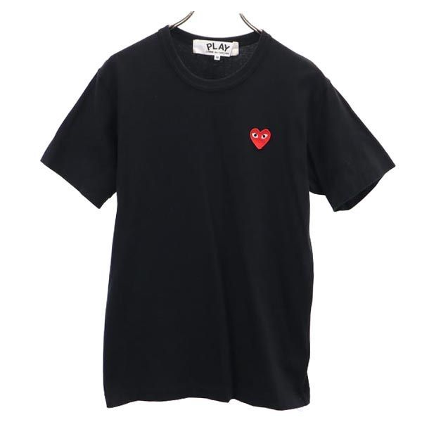 プレイコムデギャルソン 2022年 日本製 半袖 Tシャツ M ブラック系 PLAY COMME des GARCONS ロゴ メンズ 230617 メール便可