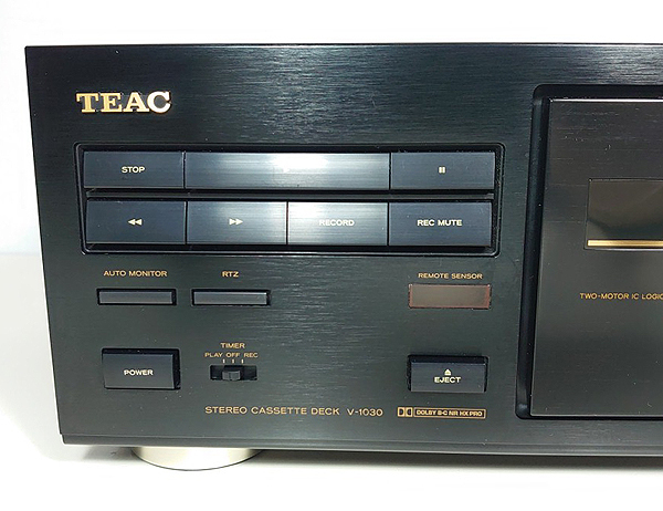 オーバーホール品】TEAC 高音質3ヘッド カセットデッキ「V-1030」再生 