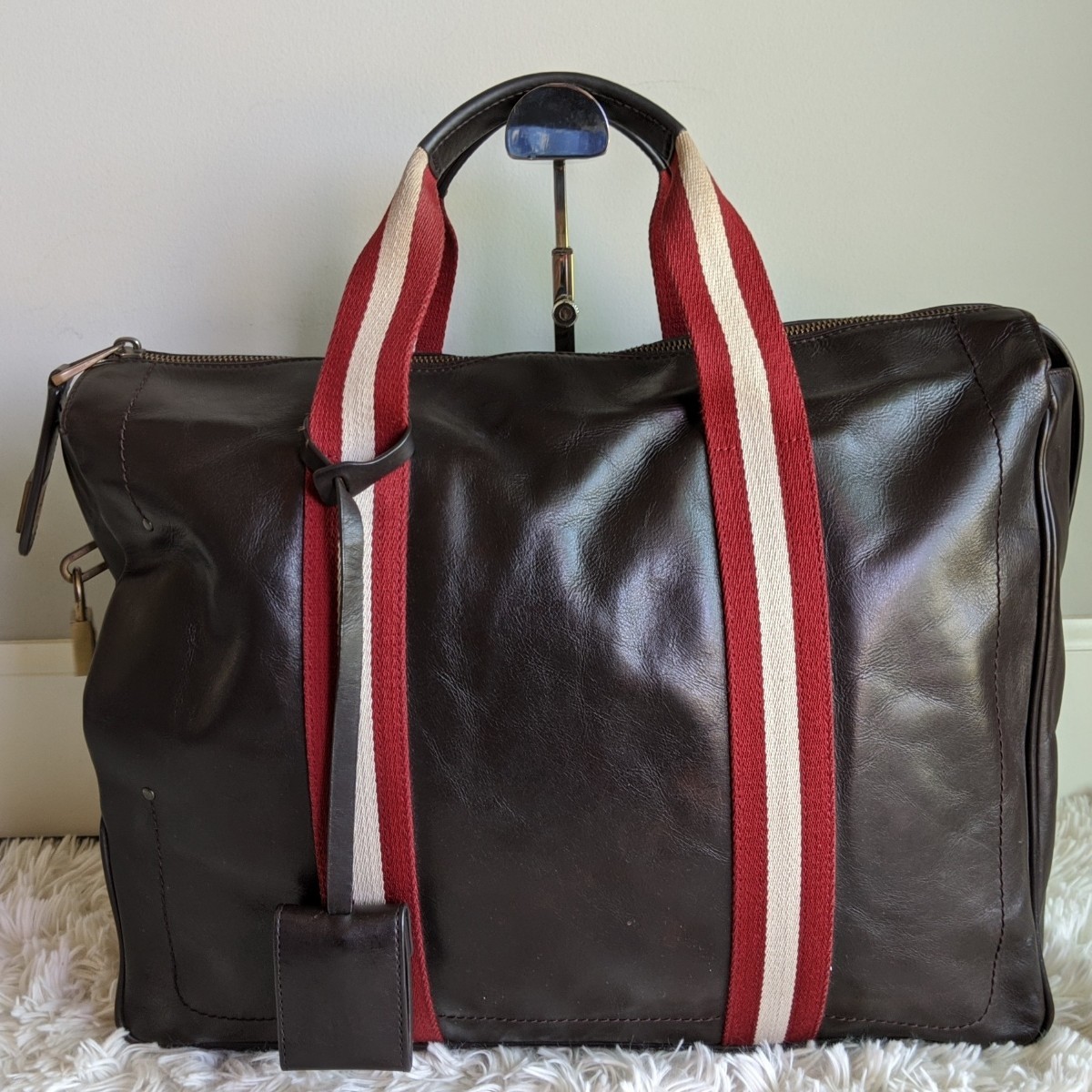 1円【未使用級】BALLY バリー ビジネスバッグ ブリーフケース トレイン