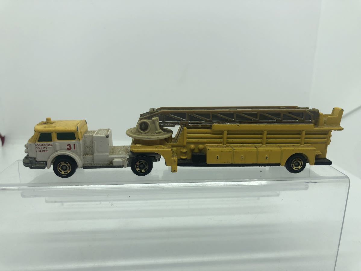 日本製 ロングトミカ L10 アメリカン ラフランス ハシゴ消防車 LA