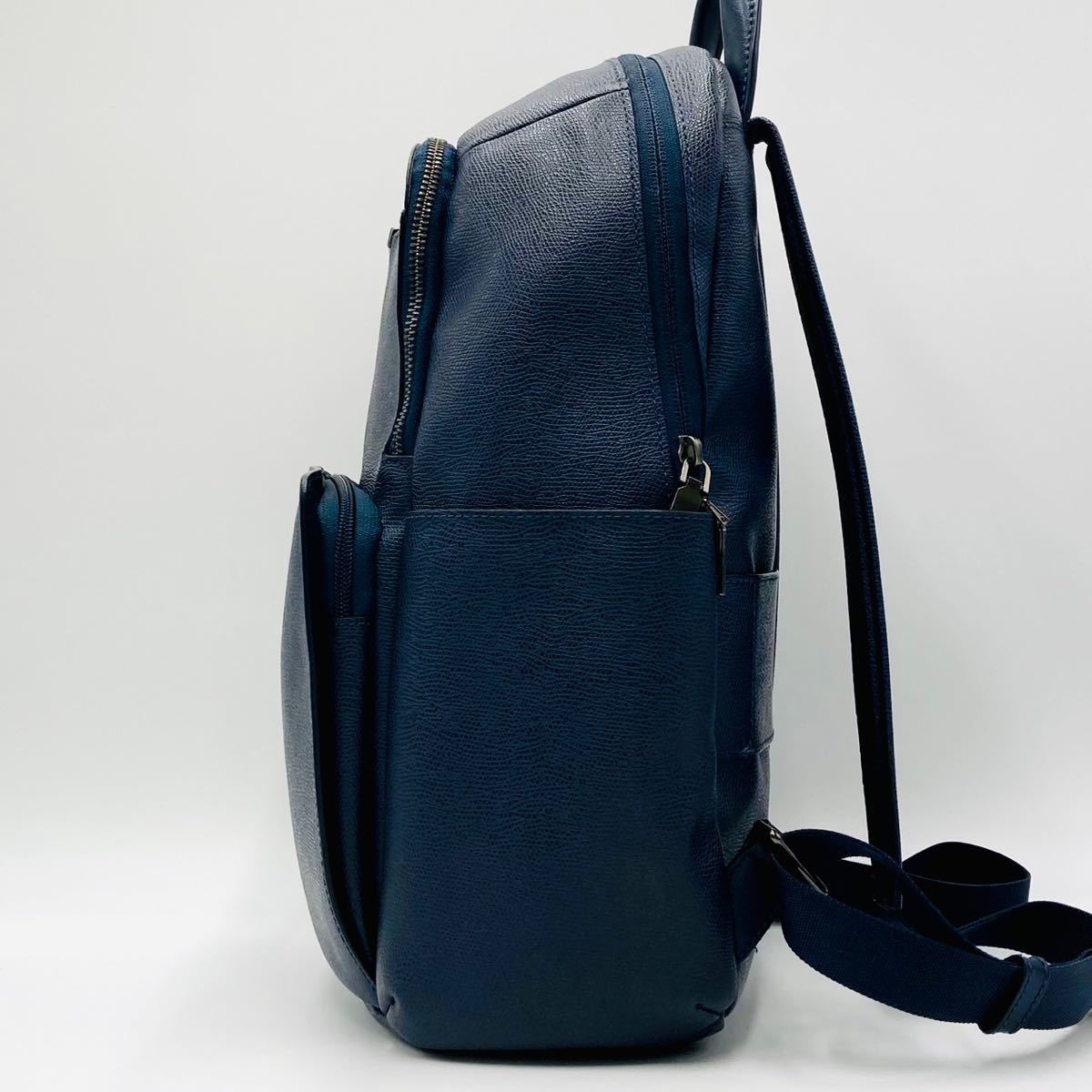 1円〜[数回使用のみ 極美品] TUMI トゥミ サフィアーノレザー ペギー 