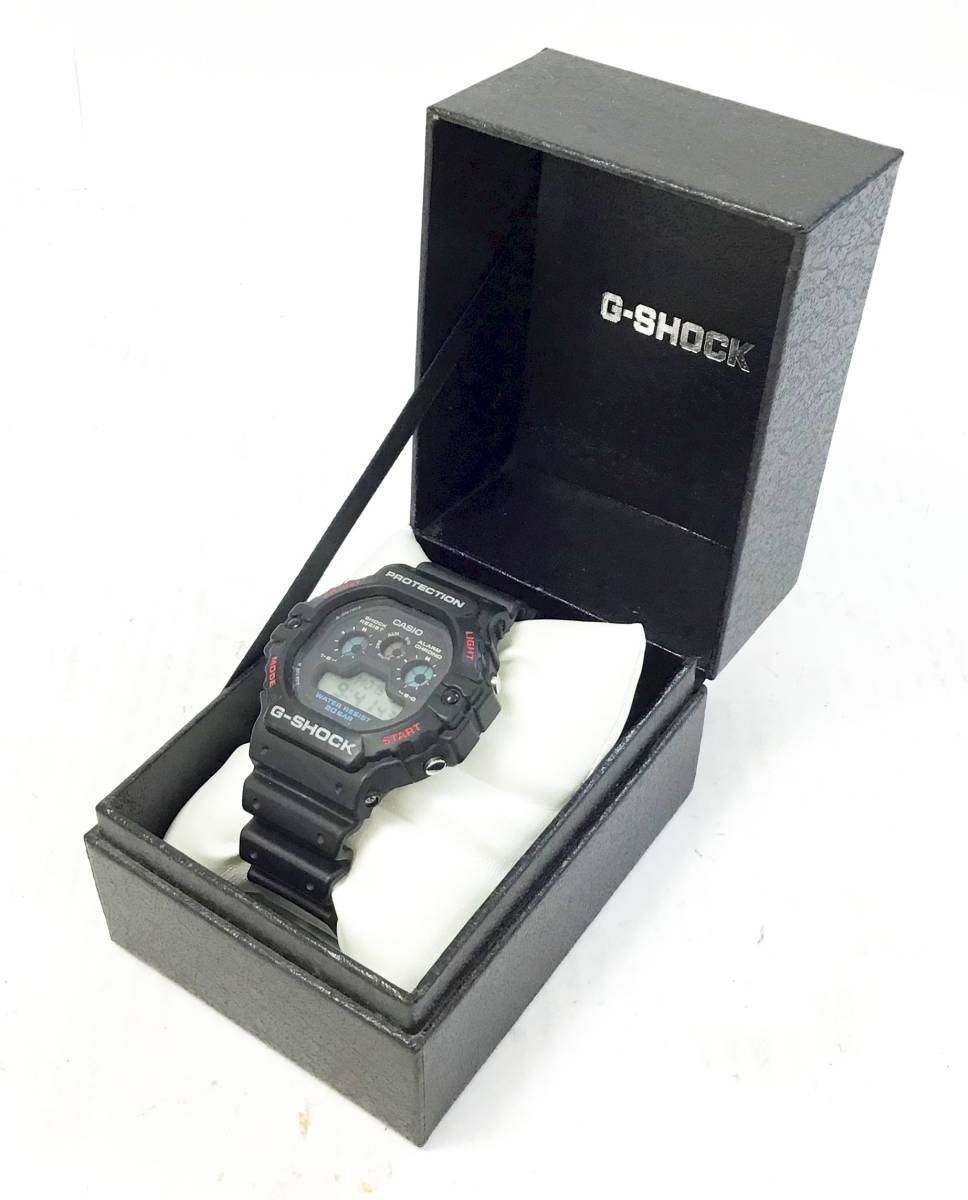 動作品 復刻モデル CASIO カシオ G-SHOCK DW-5900 3465 箱付き クォーツ 三つ目 メンズ 男性用 腕時計 服飾 小物 Gショック リバイバル_1