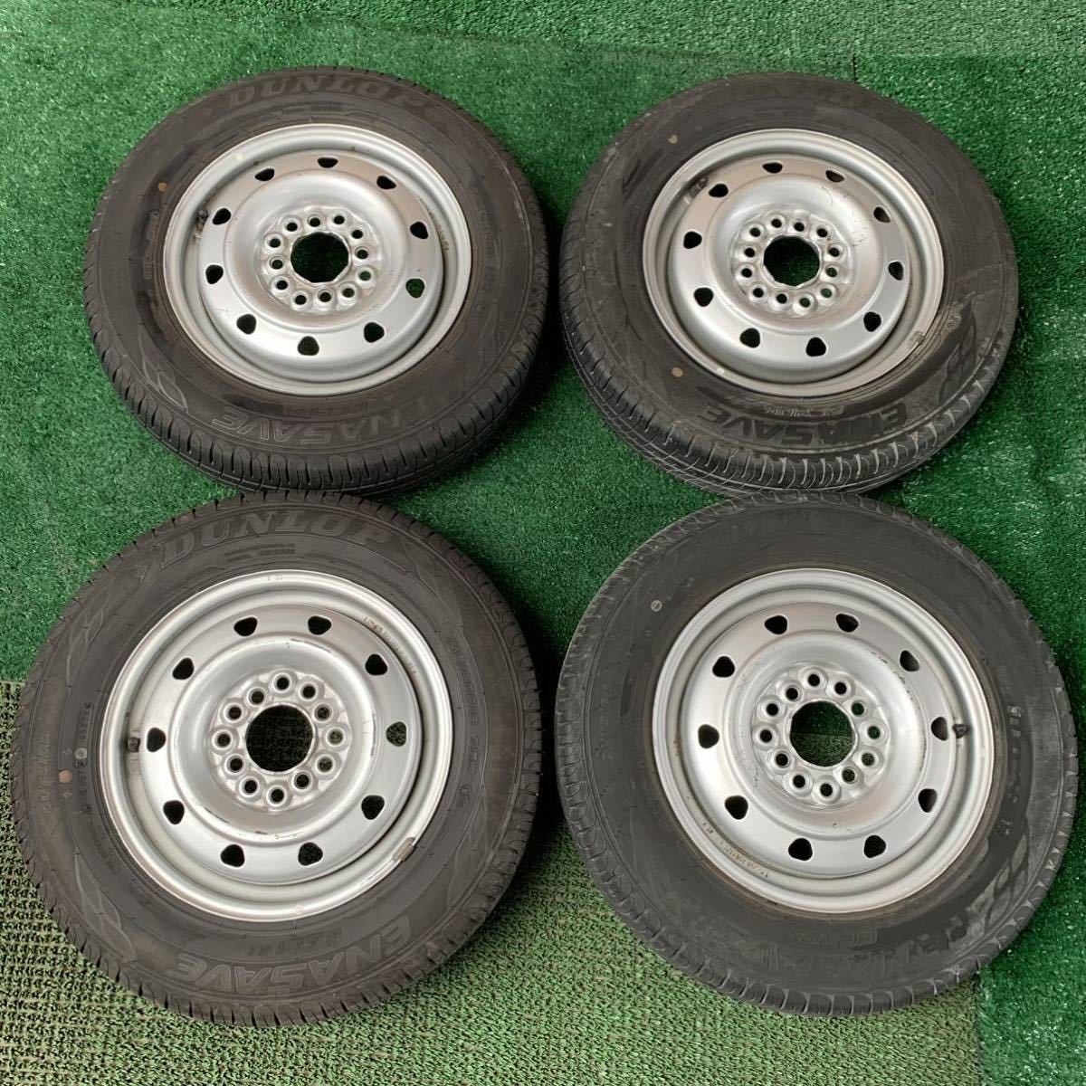 深溝】145/80R13 夏タイヤ+鉄ホイール 100/110/114.3 マルチ4本 