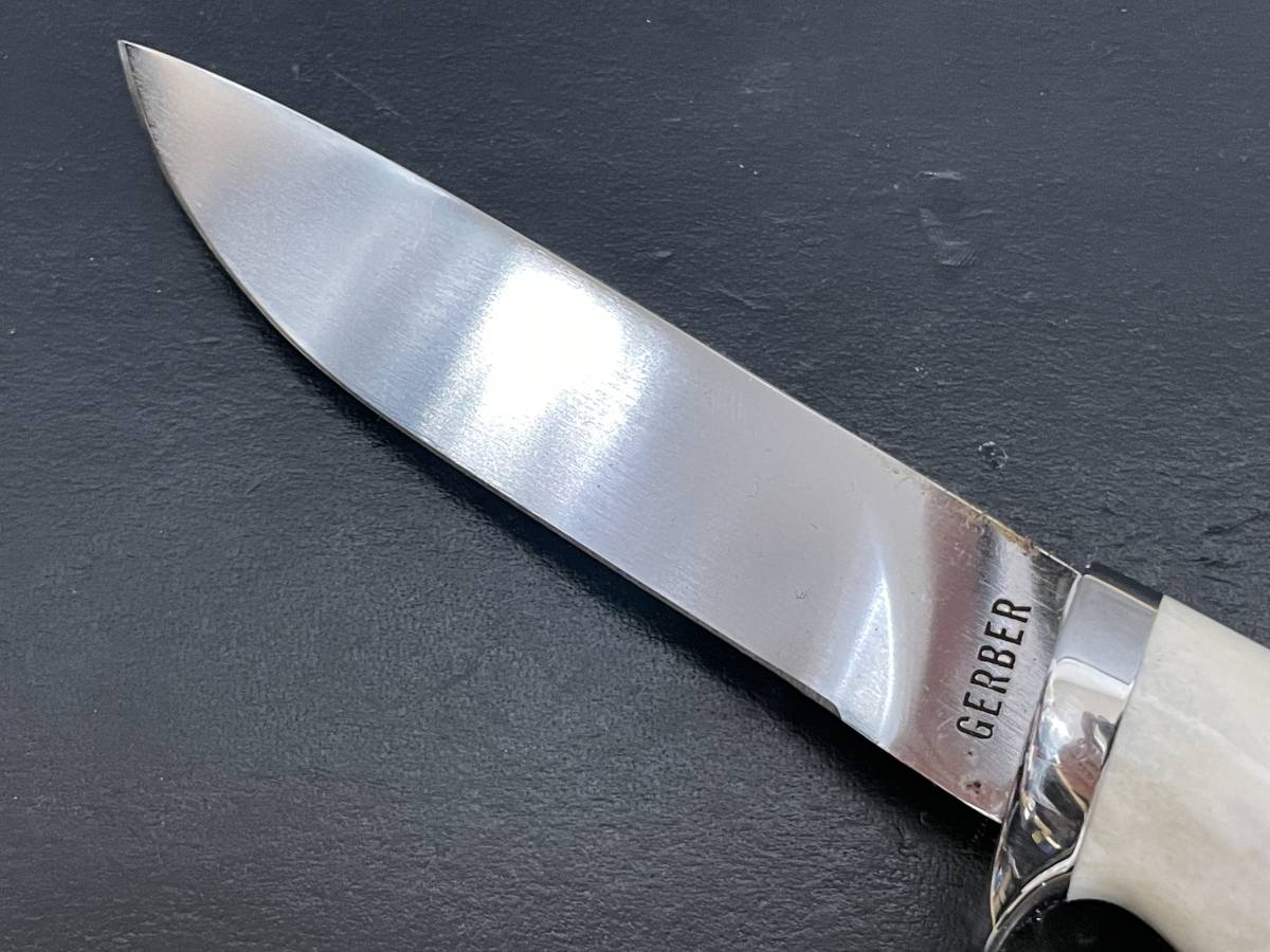 オールドガーバーGERBER C500スタッグハンドル☆シースナイフ☆ハイス 