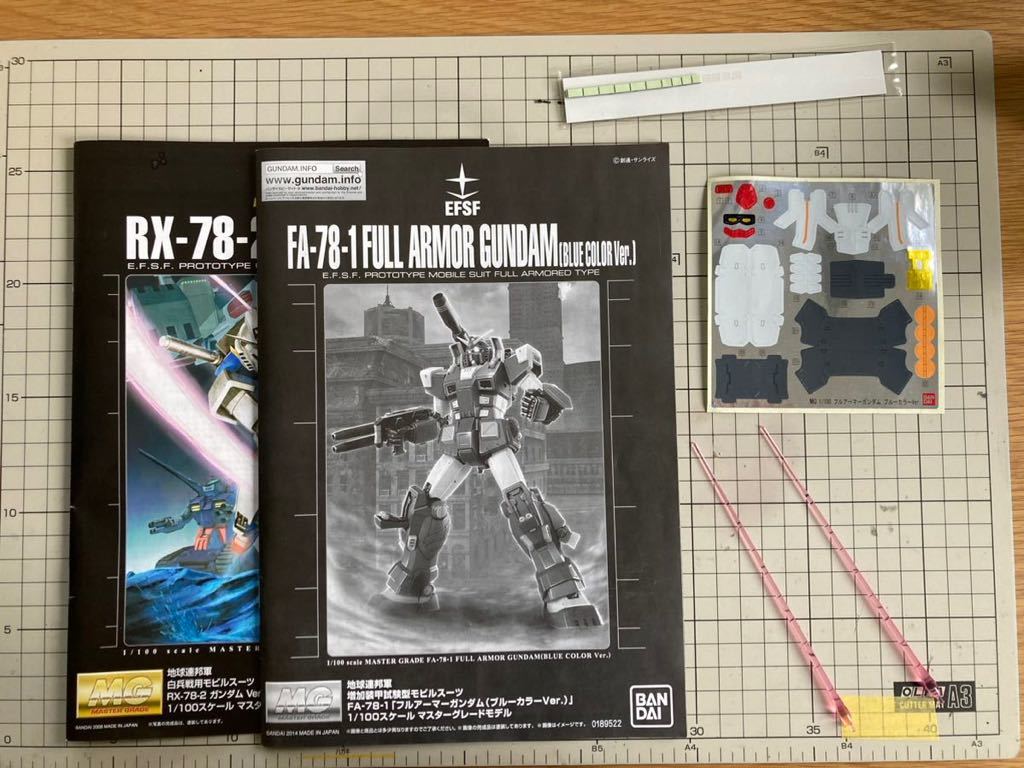 1/100 MG FA-78-1フルアーマーガンダムブルーカラーリペイント、MG 