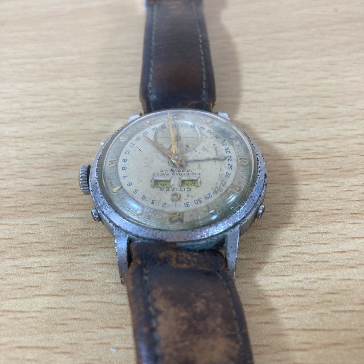 CITIZEN シチズン CALENDAR WATCH 16JEWELS 16石 EVERBRIGHT BACK 1505 