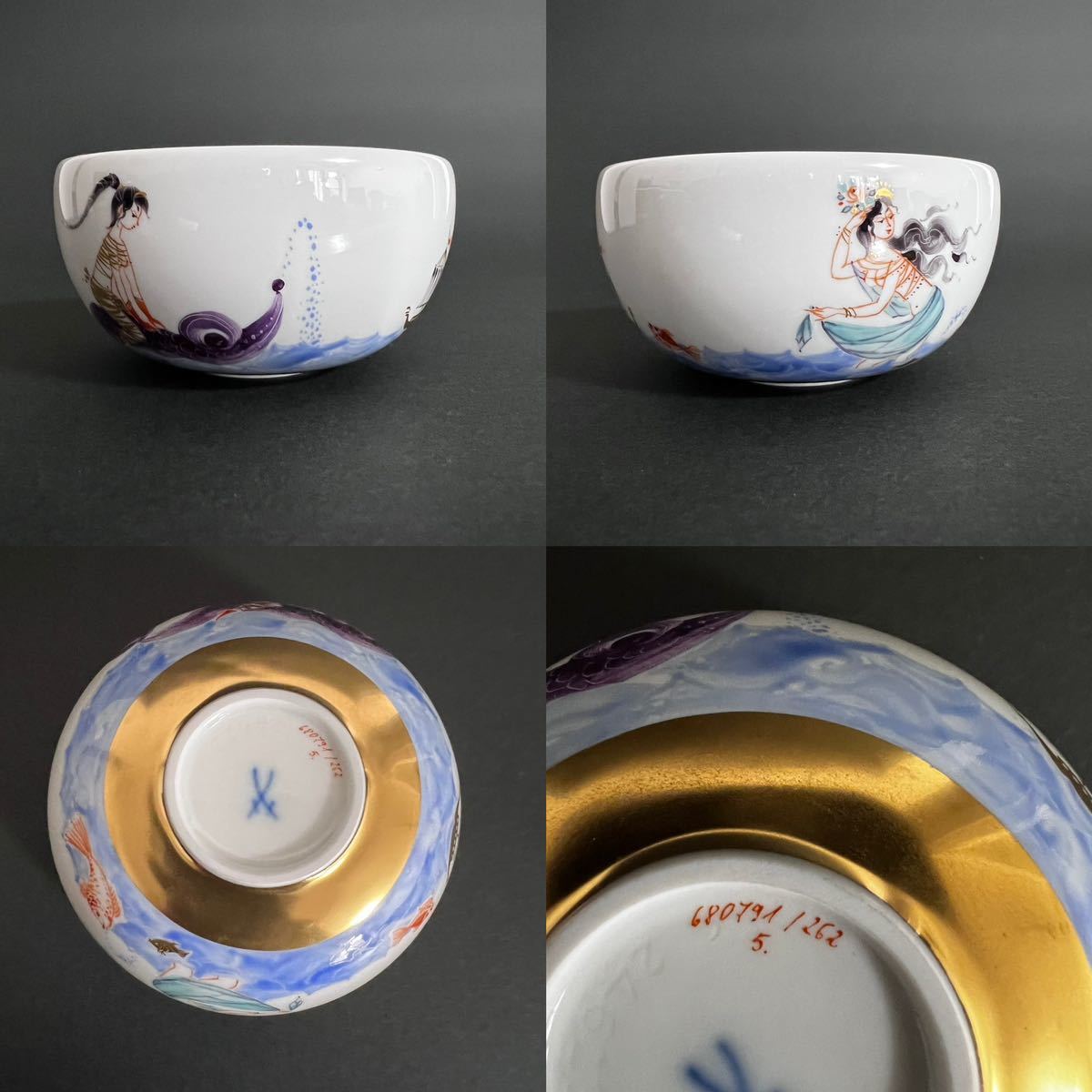 未使用品】MEISSEN 【マイセン/アラビアンナイト 千夜一夜物語】茶器