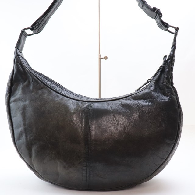 Z60 ポーター ショルダーバッグ PORTER 吉田カバン レザー製 ブラック 斜め掛け可 上ZIP