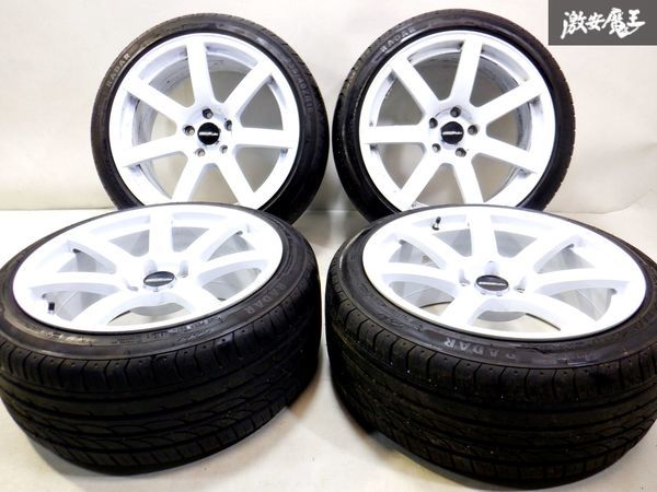 ●ORIGIN Labo オリジンラボ 18インチ 9J +30 114.3 5H ホイール 4本 ホワイト シルビア スカイライン RX-7 マーク2 ドリ車