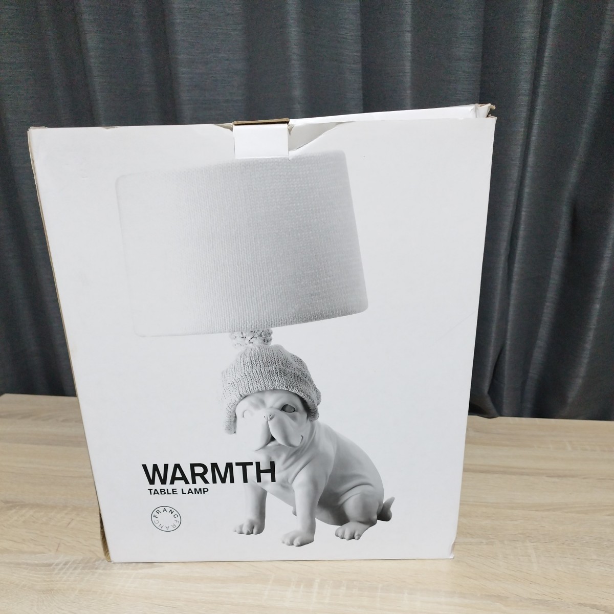 Francfranc フランフラン ウォームス テーブルランプ ホワイト 犬