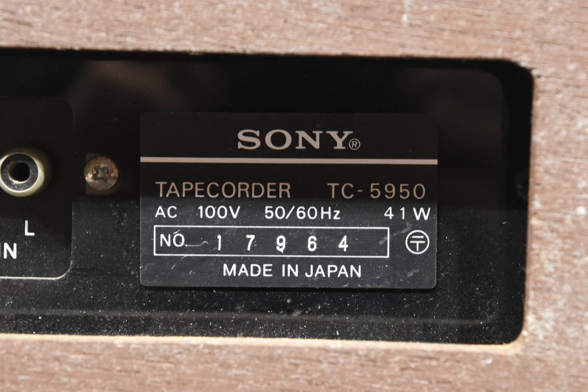 SONY ソニー TC-5950 オープンリールデッキ オープンリールデッキ TC-5950 Yahoo!オークション : オープンリールテープデッキの復刻（修理と販売） TC−5950ジャンクSONY